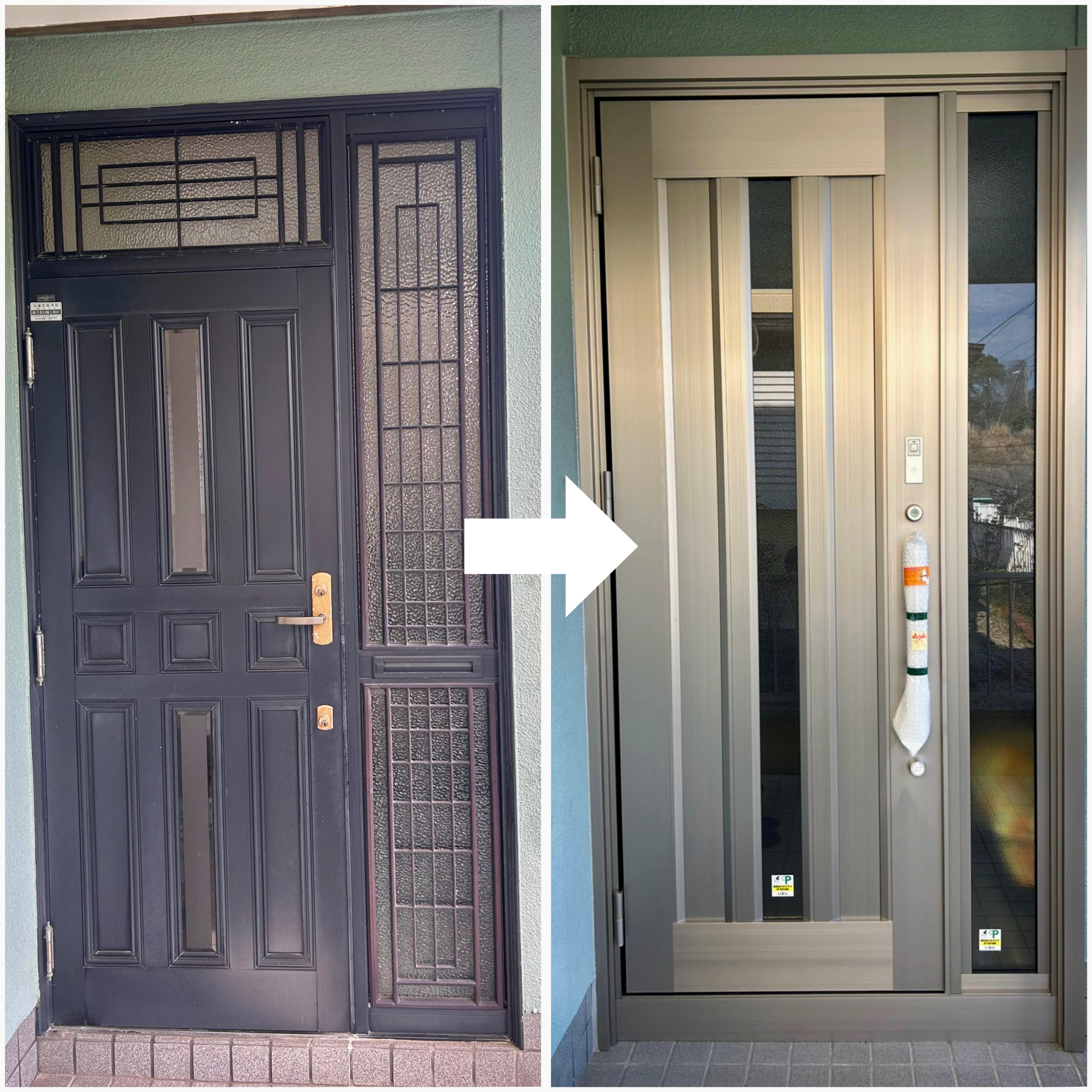 《リフォームブログ》玄関ドア新品交換工事