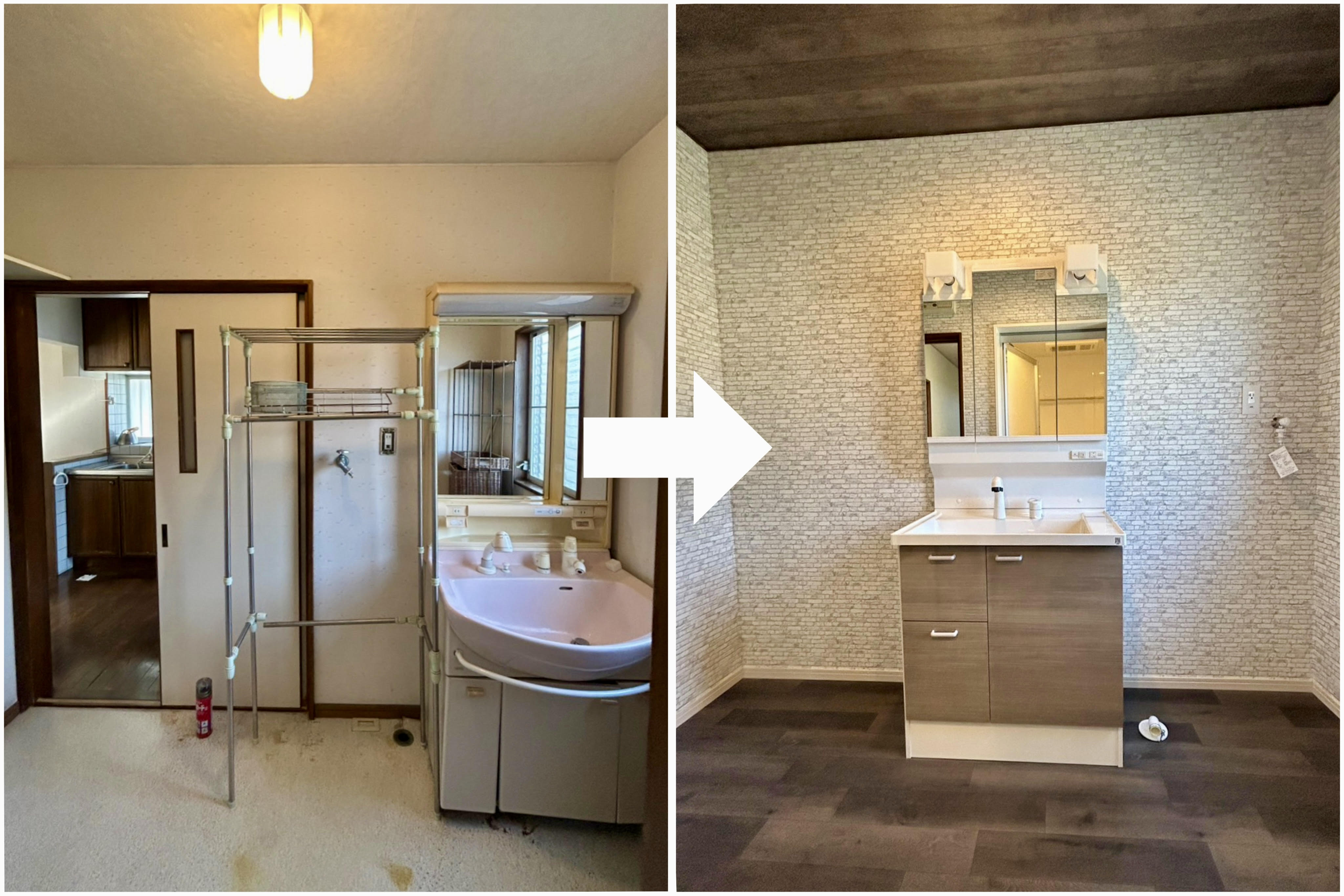 《リフォームブログ》洗面脱衣室のリフォーム工事