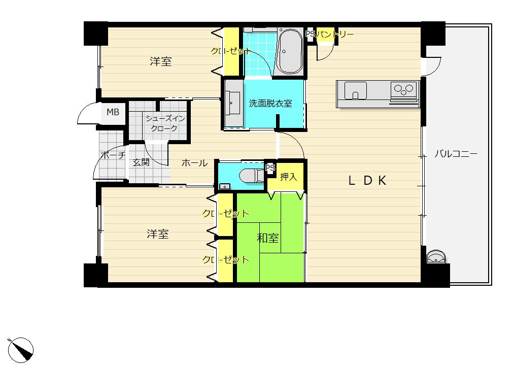 福岡県北九州市小倉北区片野新町3丁目【中古マンション】